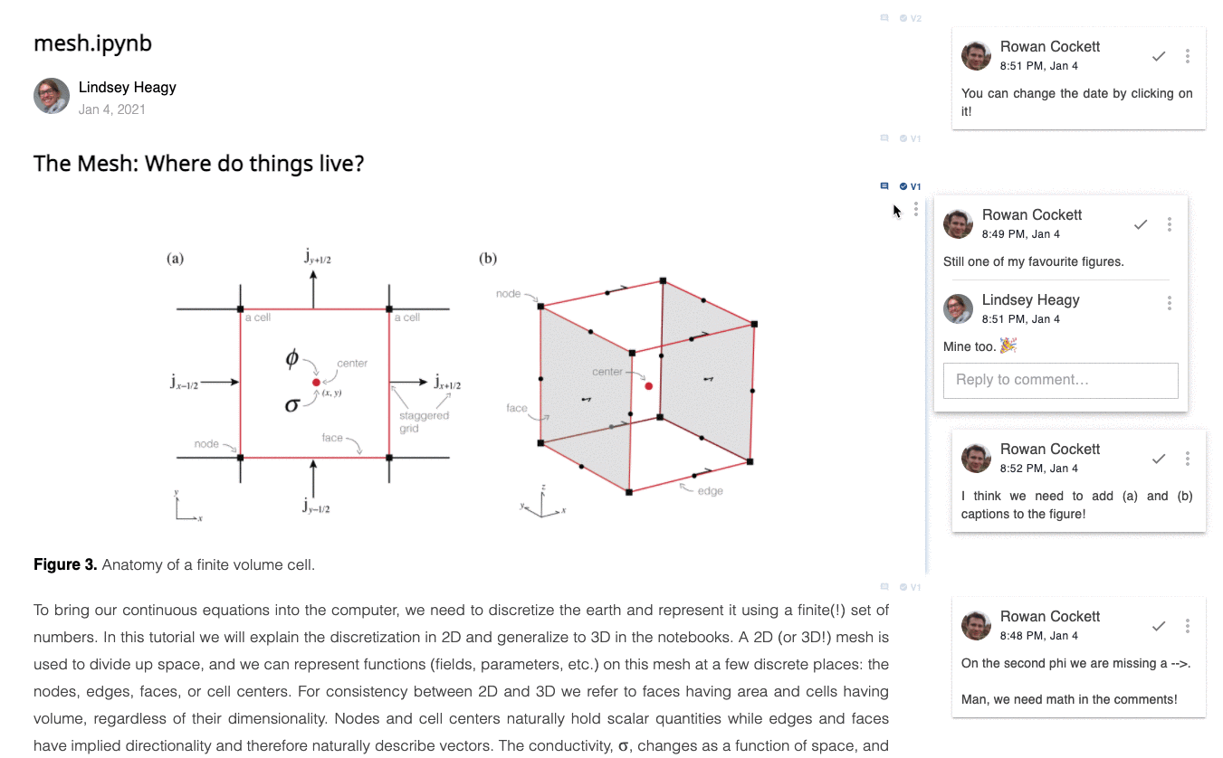 Collaborative Comments Demo